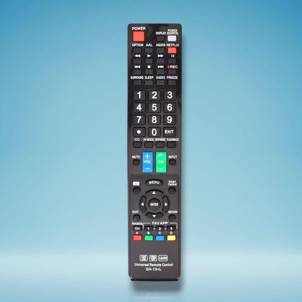 SH-13+L Universal Remote Control for Almost All Sharp Brand LCD LED HD Smart TV